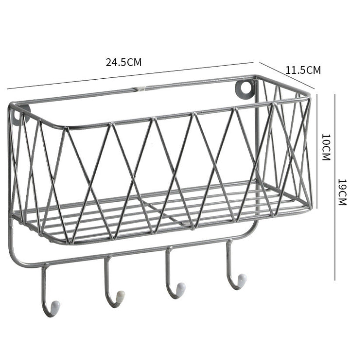 Decorative Wall-Mounted Storage Basket Stornfield