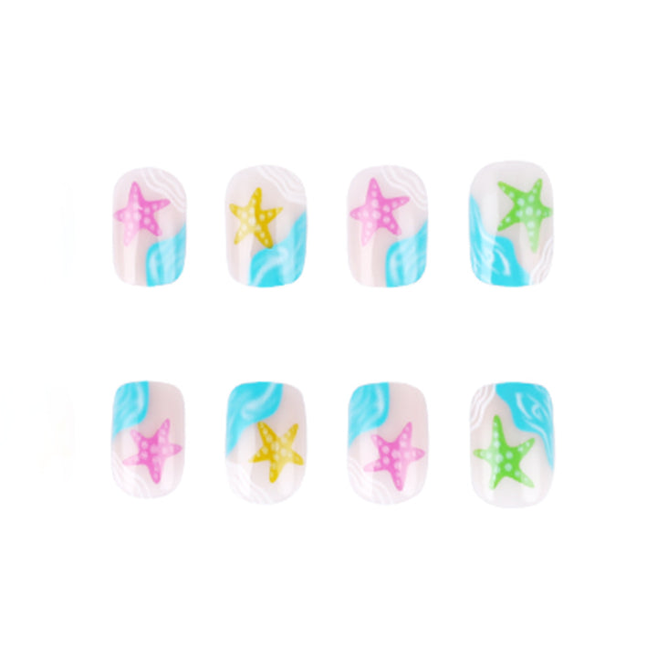 Artistic Beach-Themed Nail Art Stornfield
