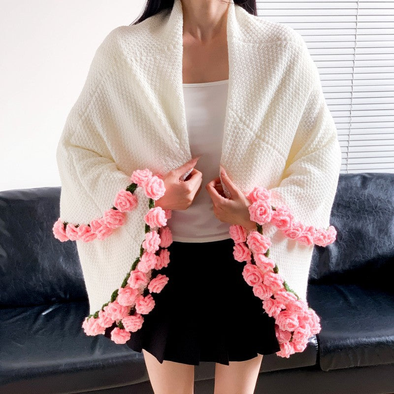 Crochet Flower Bouquets Wrap