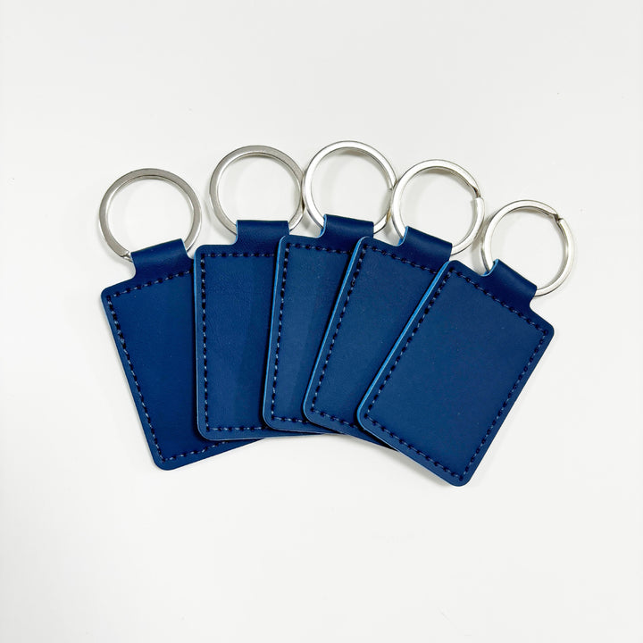 Unisex keychain made of high-quality synthetic leather with custom label Kalsten
