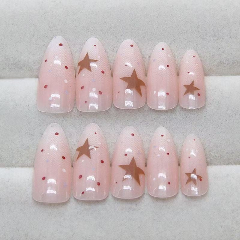Glittering Star Nail Art Stornfield