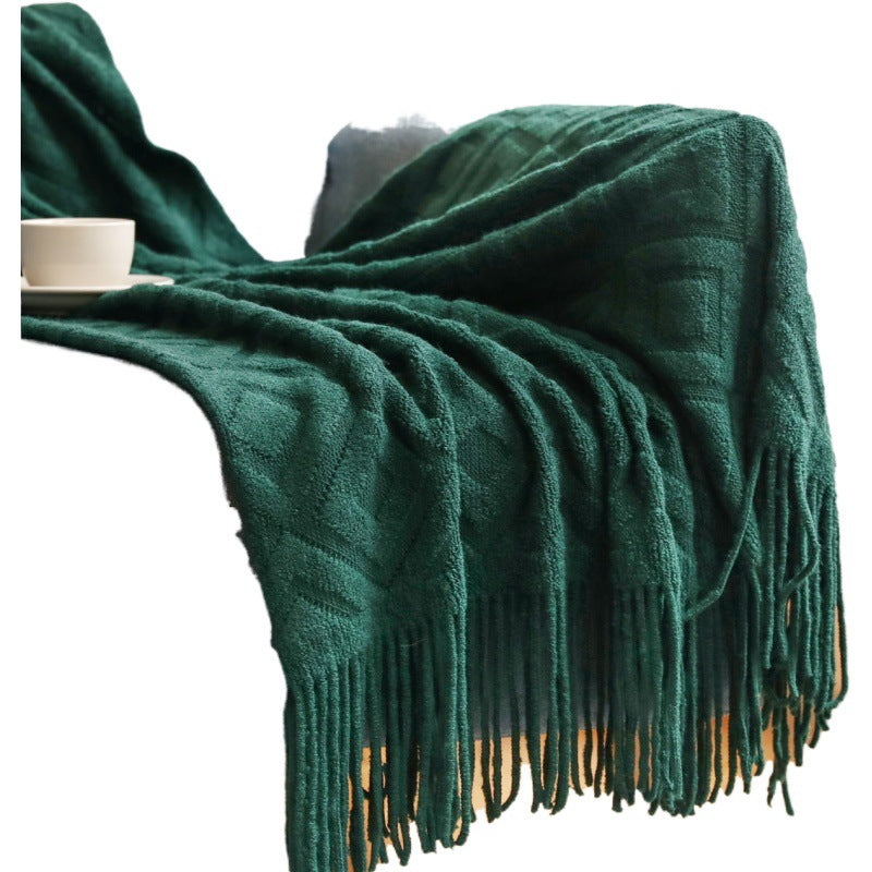 Cozy Knit Throw Blanket
