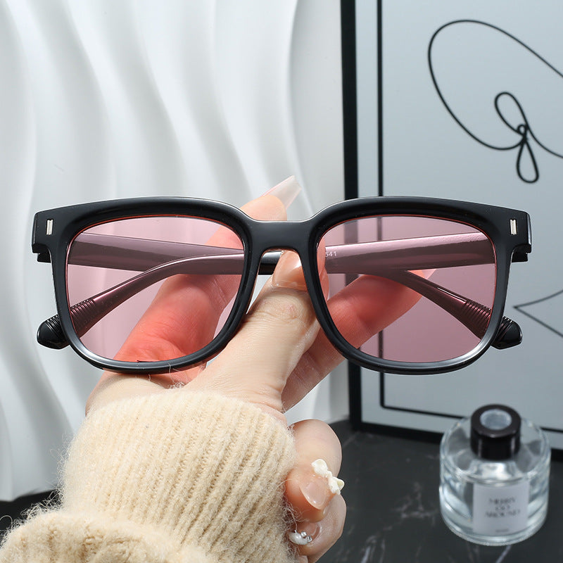 Women Fashionable Square Sunglasses with Transparent Frame Stornfield