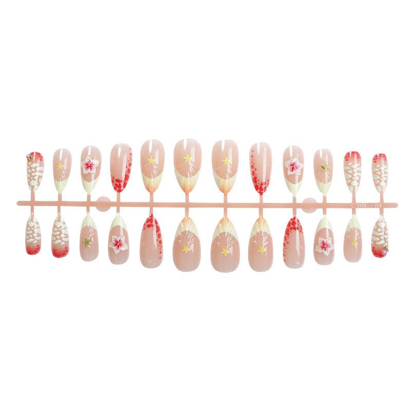 3D Floral Press-On Nail Art Set Stornfield
