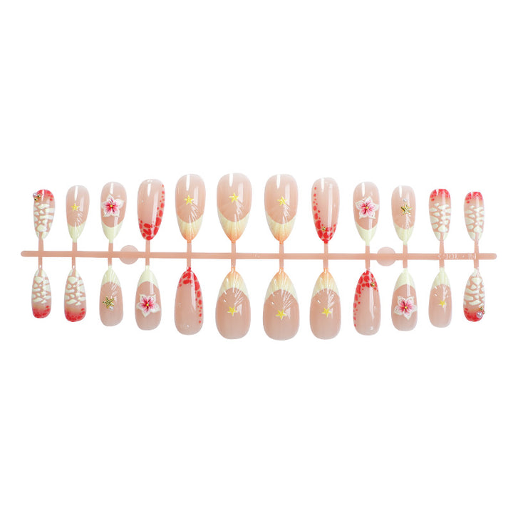 3D Floral Press-On Nail Art Set Stornfield