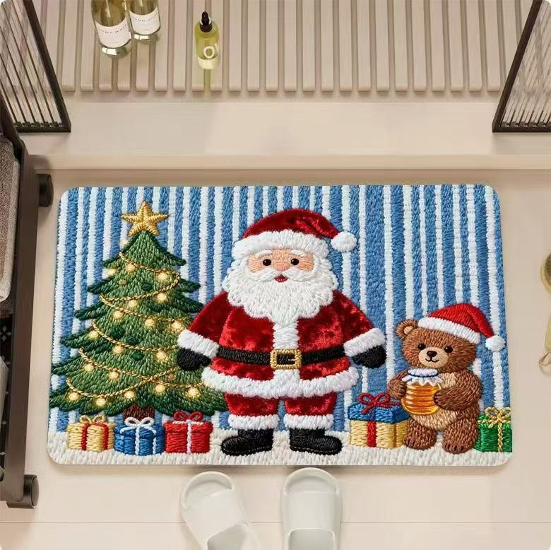 Whimsical Holiday-Themed Bath Mat