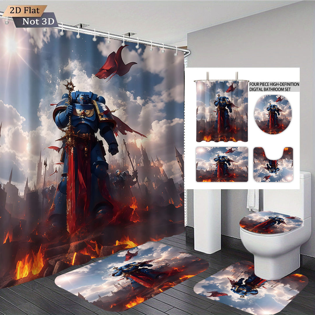 Digital Fantasy-Themed Bathroom Decor Set Stornfield