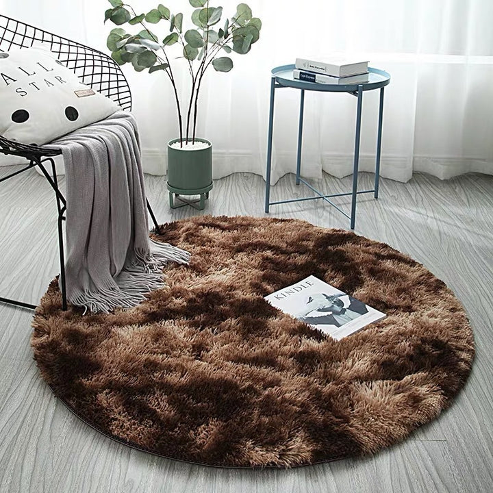 Plush Round Area Rug