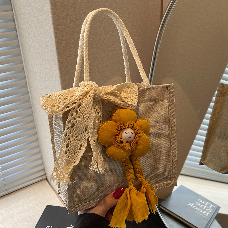 Artisan Floral Accent Handbag