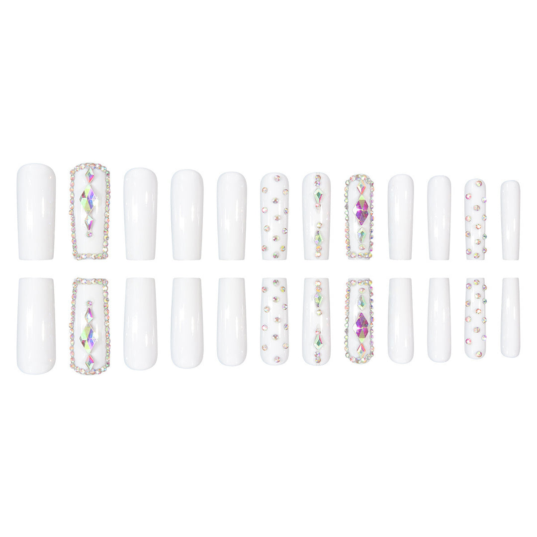Glamorous Rhinestone-Adorned Stiletto Press-On Nails Stornfield