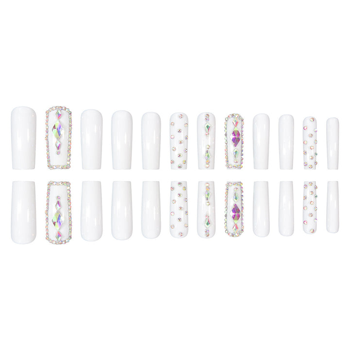 Glamorous Rhinestone-Adorned Stiletto Press-On Nails Stornfield