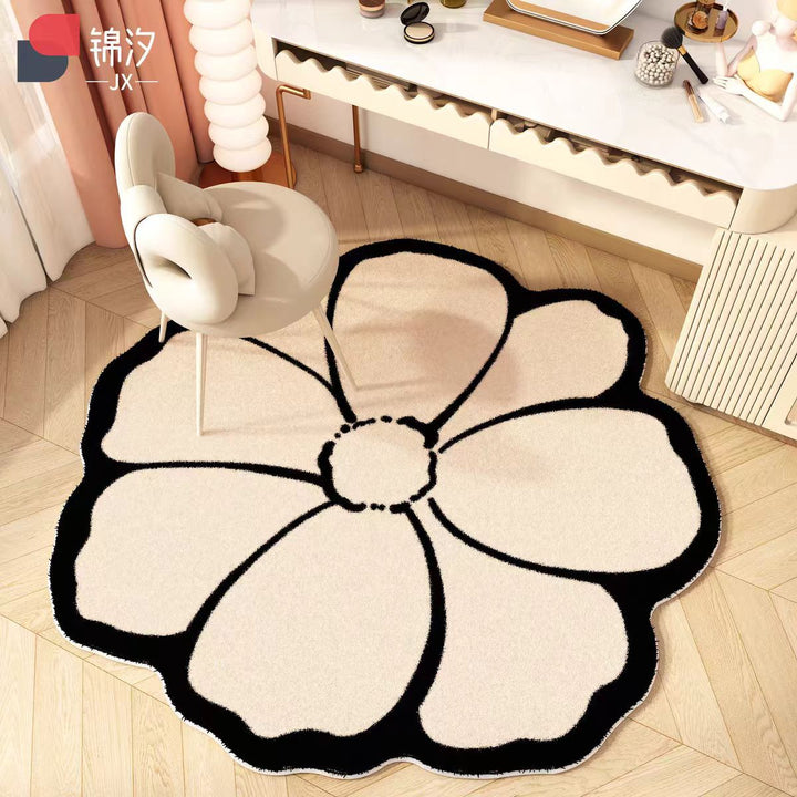 Floral Shaped Area Rug