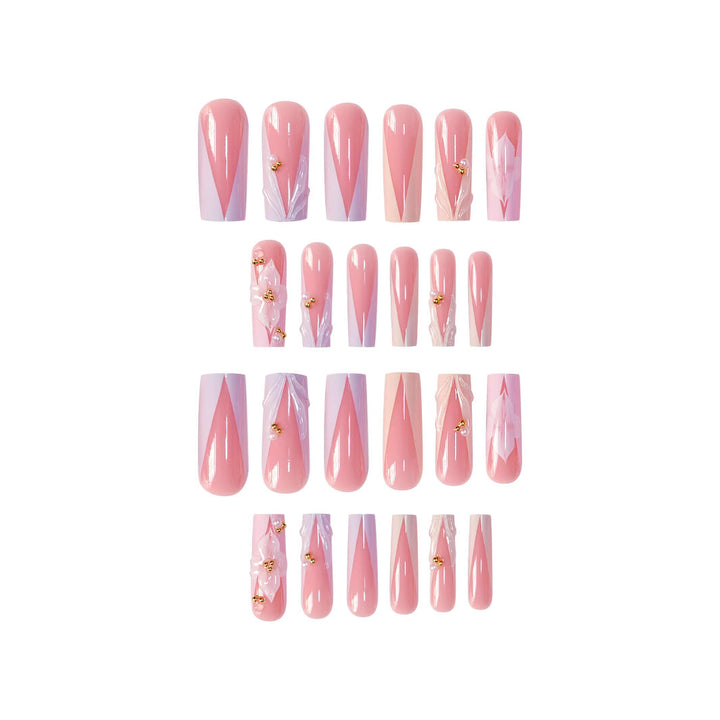 Floral Design Press-On Nails Stornfield