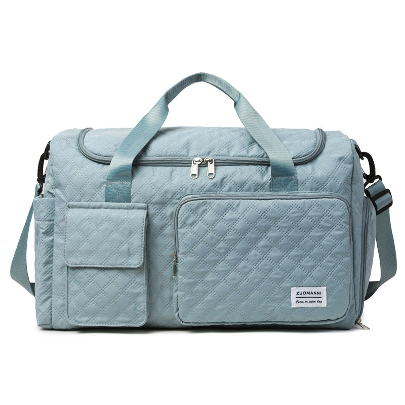 Quilted Multi-Compartment Travel Duffel Stornfield