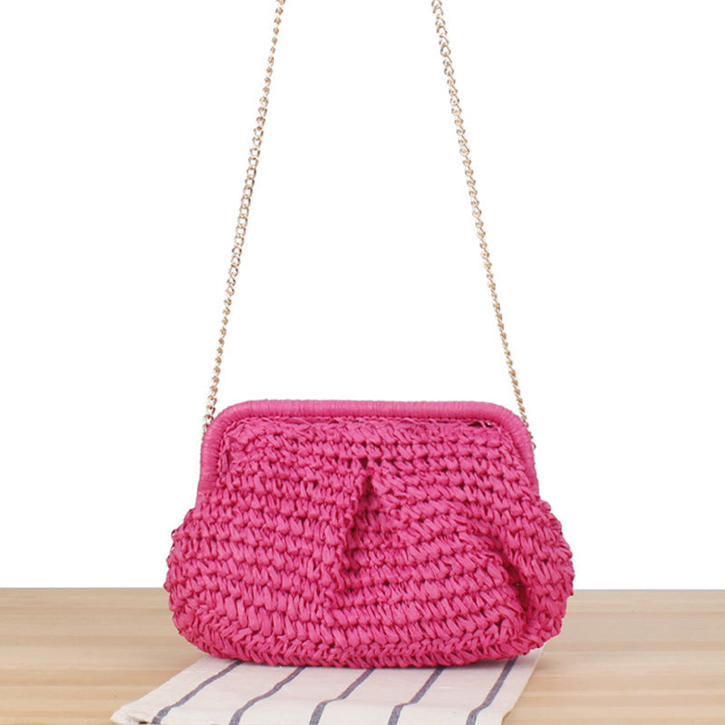 Handbag with Elegant Woven Design and High-Quality Chain Decoration Stornfield