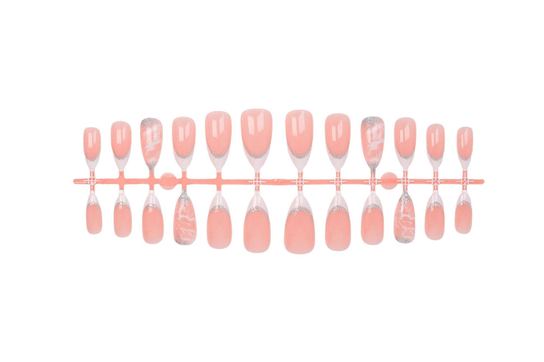 Artificial nails with elegant glitter design Stornfield