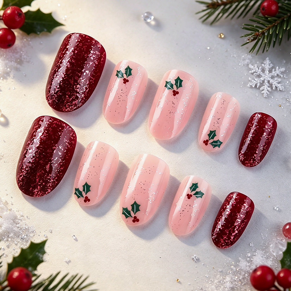 Festive Holiday Gel Nail Wraps Stornfield