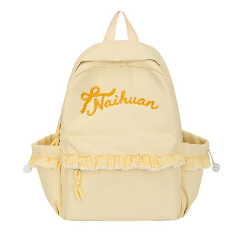 Embroidered Ruffled Backpack Stornfield