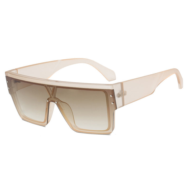 Women futuristic oversized sunglasses with clear lenses Stornfield