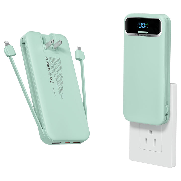 Powerbank with Integrated Charger and Lcd Display Stornfield