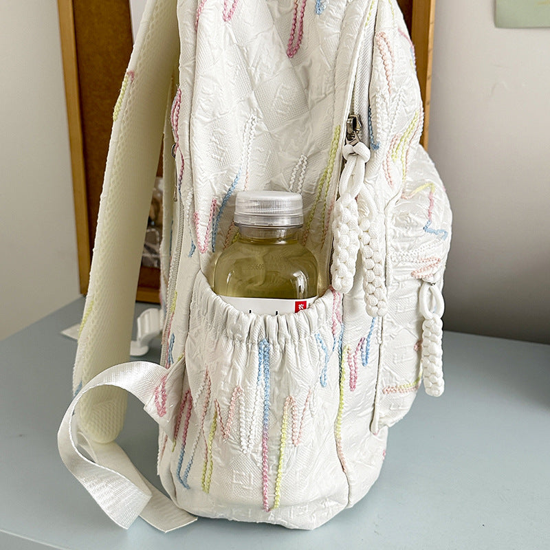 Backpack with Colorful Geometric Design Stornfield