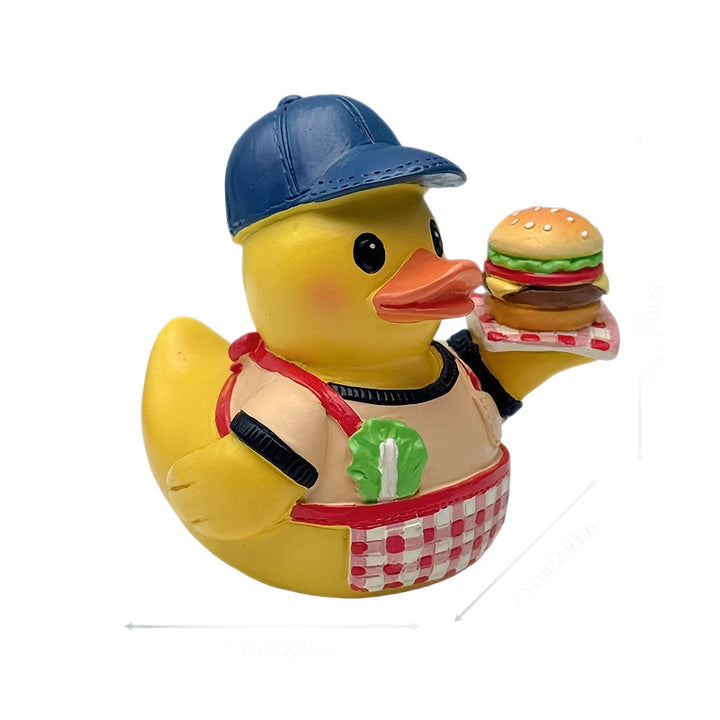 Funny rubber duck as grill master Stornfield