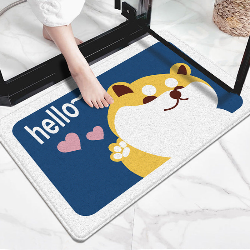 Cute Cartoon Dog-Themed Doormat Stornfield