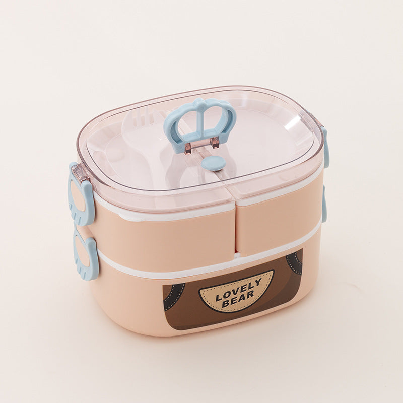 Dual-Compartment Lunch Box with Removable Insert