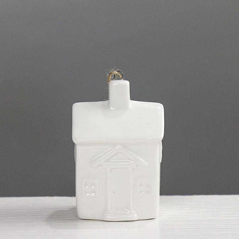 Decorative Ceramic House Figurine Stornfeild
