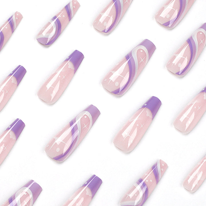 Artful Nail Extensions with Trendy Ombre Design Stornfield
