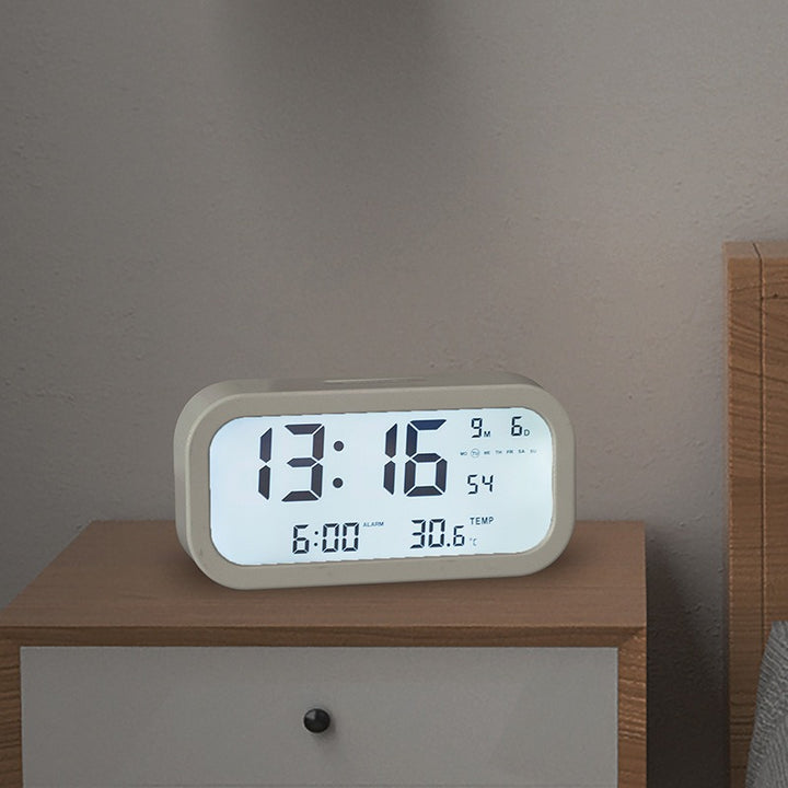 Digital Multifunctional Alarm Clock with Temperature and Day Display Stornfield