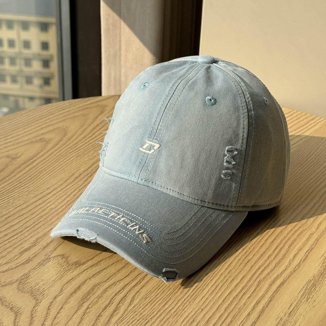 Men's Distressed Denim Baseball Cap Stornfield
