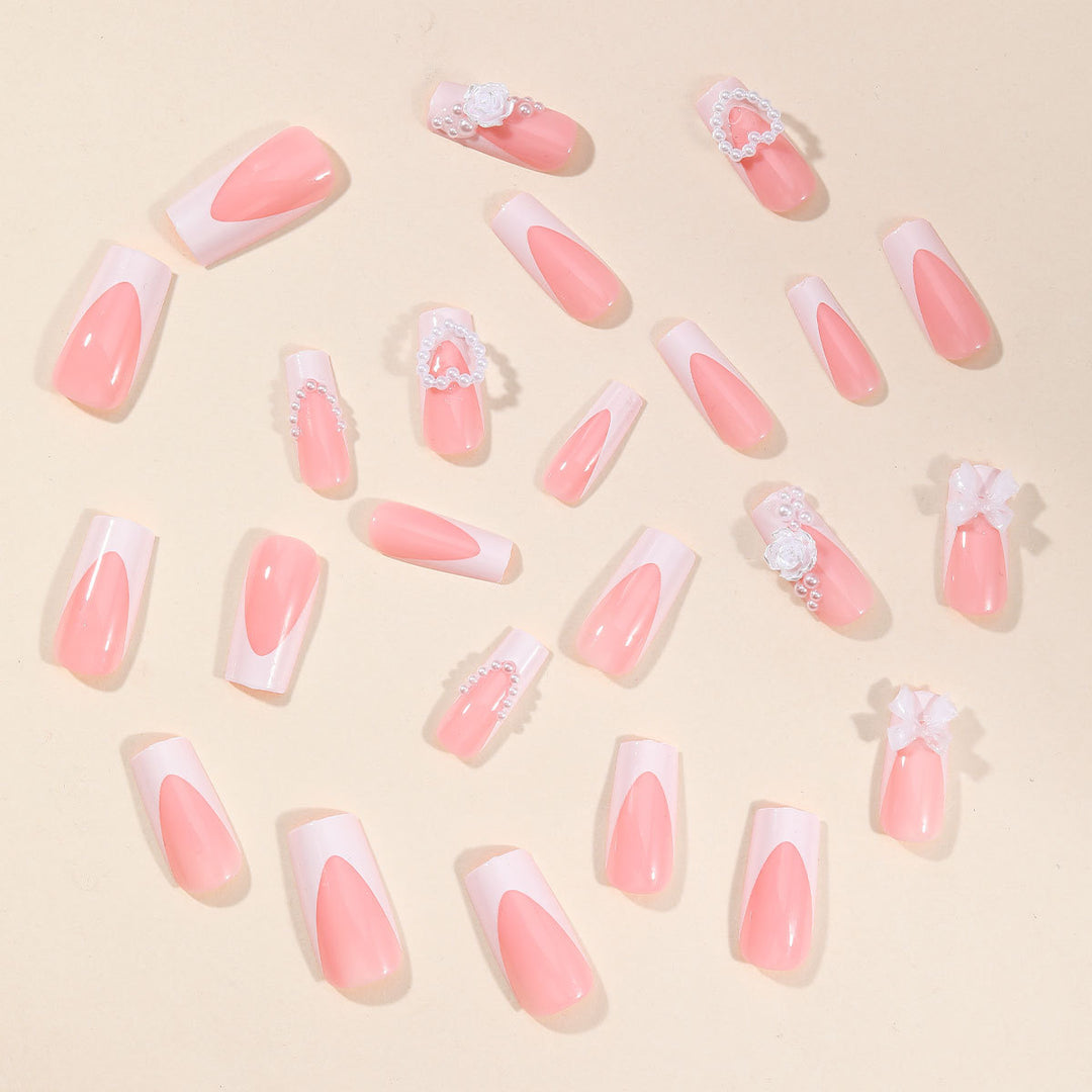 Exquisite 3D Floral and Gem-Embellished Nail Art Extensions Stornfield
