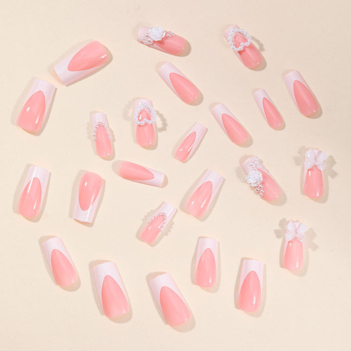 Exquisite 3D Floral and Gem-Embellished Nail Art Extensions Stornfield