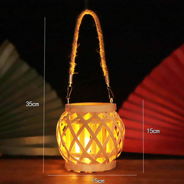 Handmade Lantern Made Of Natural Materials Stornfield