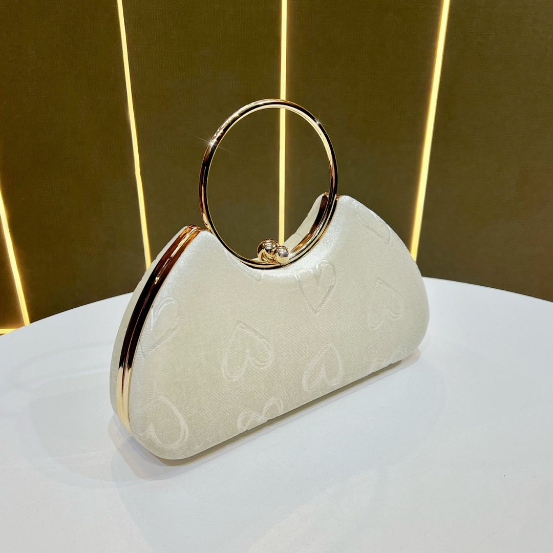 Heart-Embellished Handbag