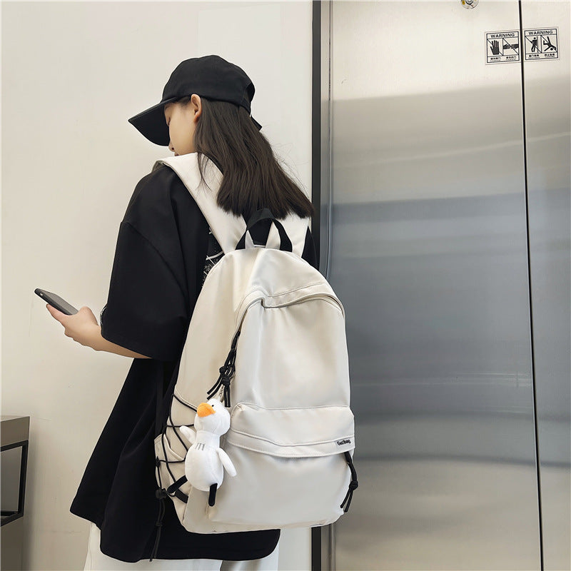 Versatile Casual Backpack with Plush Charm Stornfield