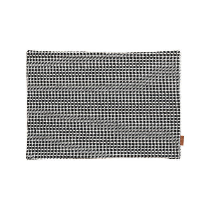 Rectangular table set made of woven herringbone cotton blend with anti-slip coating Stornfield