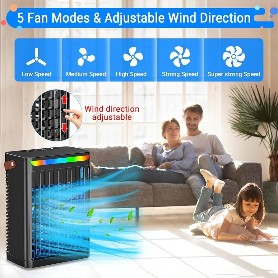 Unisex Portable Fan with Modern Design Stornfield