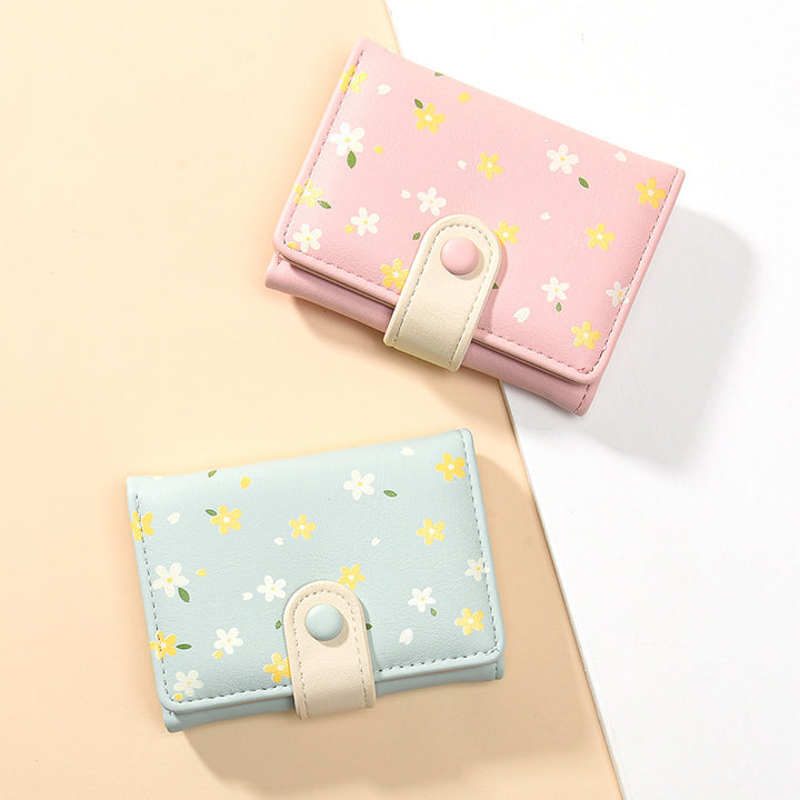 Floral-Printed Mini Wallet
