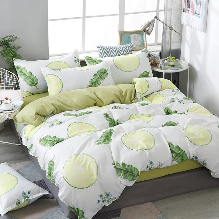 Modern Grid Pattern Comforter Set