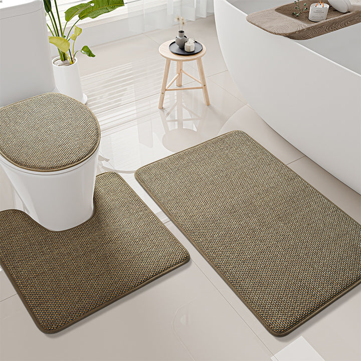 Eco-Friendly Textured Bath Mat Set