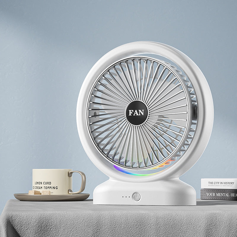 Unisex Portable Air Circulation Fan with LED Ambient Lighting Stornfield