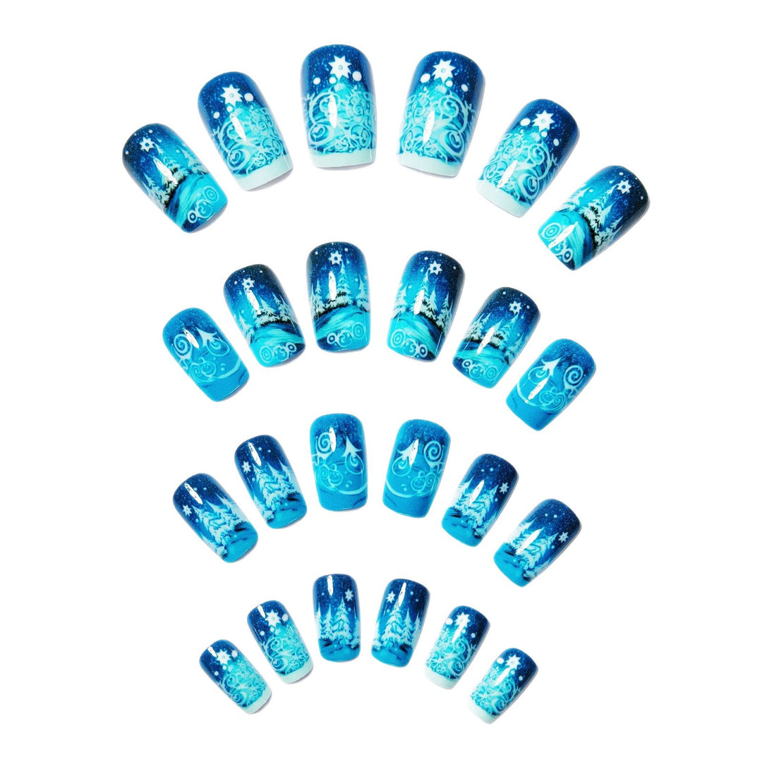 Artificial nails winter motif Stornfield