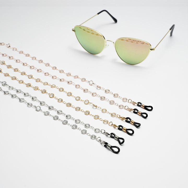 Gemstone-Embellished Eyewear Chain Stornfield