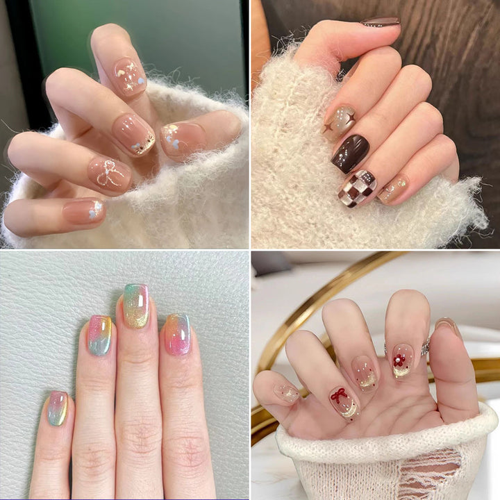 Artificial Nails In Elegant Glitter Finish Stornfield
