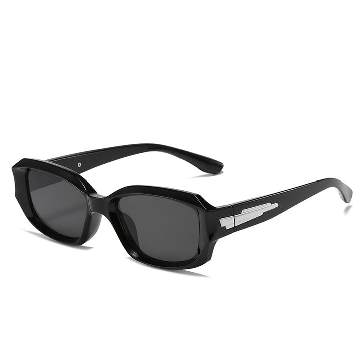 Retro-Inspired Angular Sunglasses with Unique Decorative Details Stornfield