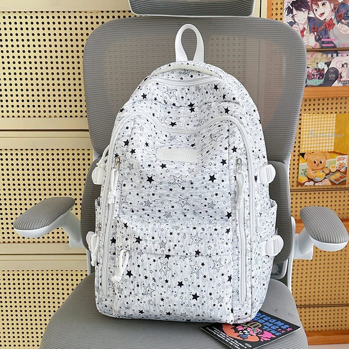Lightweight Star-Patterned Backpack Stornfield