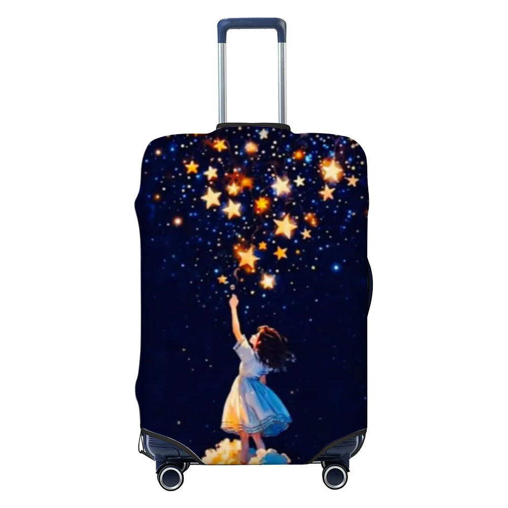 Ladies nan elastic suitcase cover with motif print, water-repellent and tear-resistant, with handle and telescopic opening Stornfield