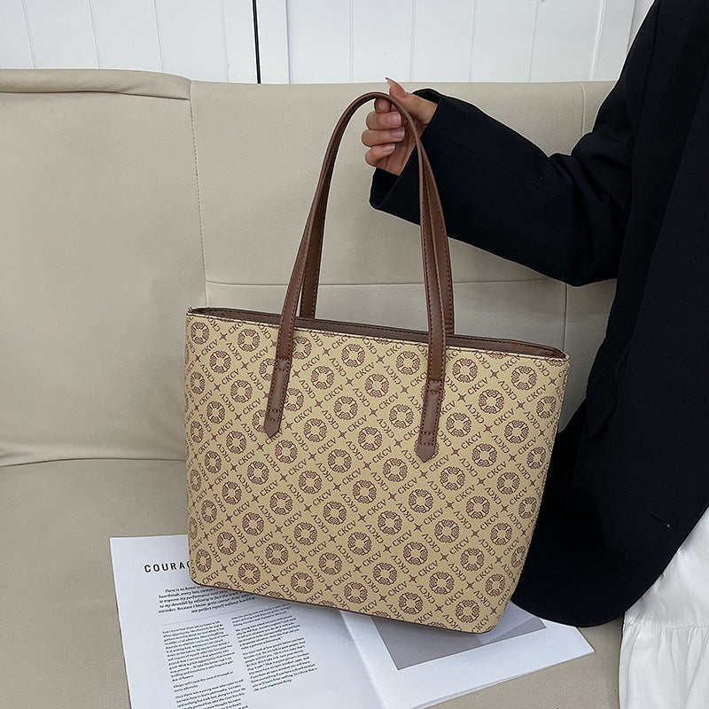 Elegant Monogrammed Tote Handbag